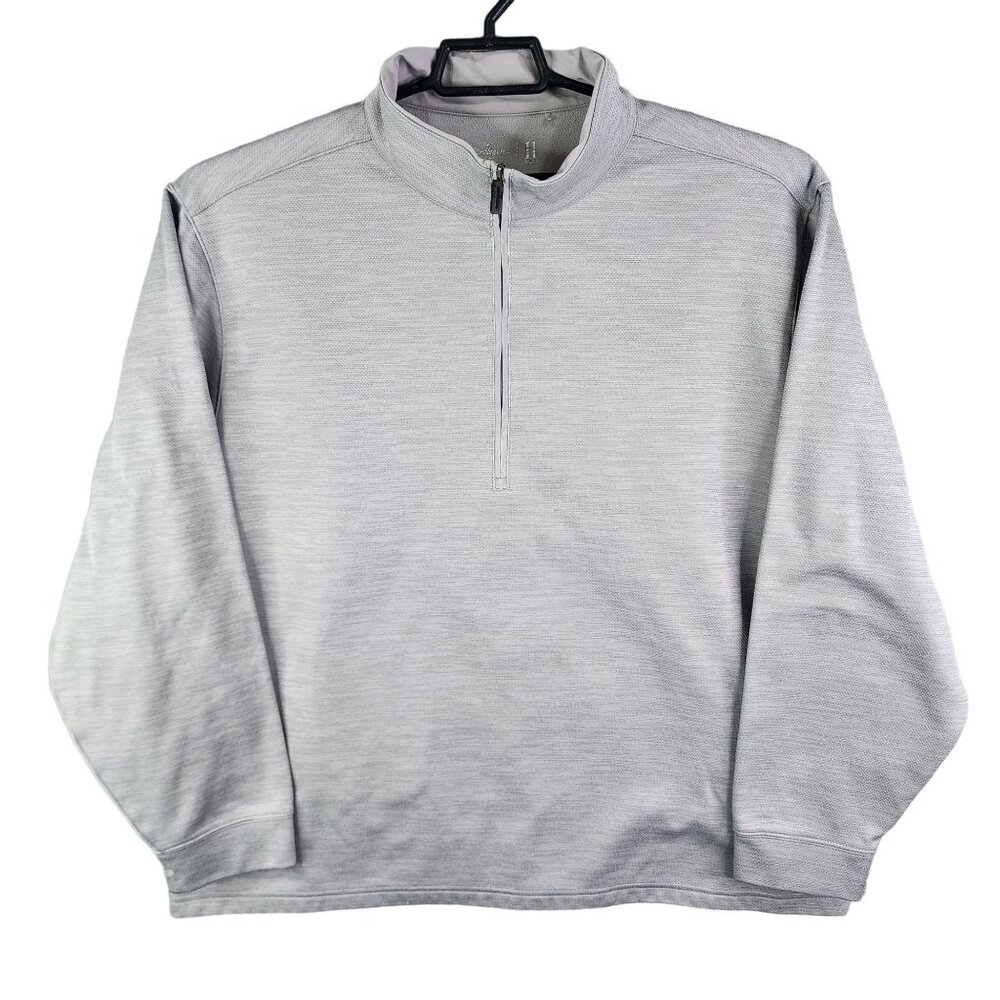 Mens Gray Walter Hagen 11 Majors Pullover Sweatshirt 1/2 Zip Long Sleeve XXL